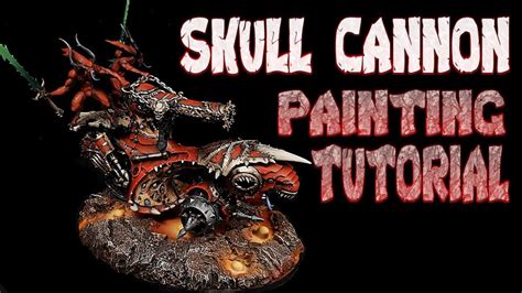 Skull Cannon Painting Tutorial Youtube