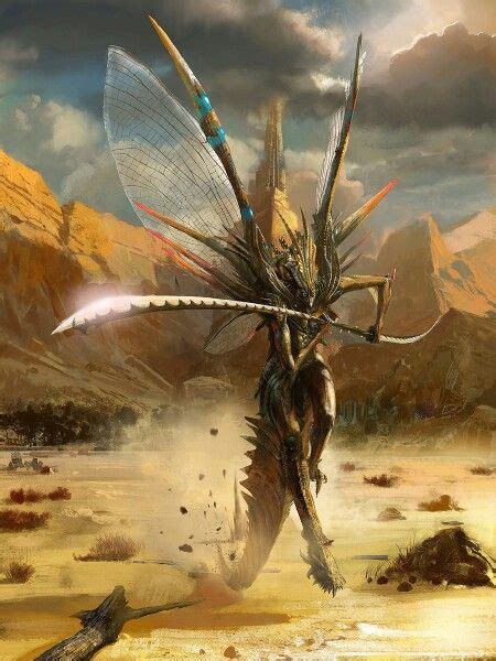 Tạ Trùng Linh Insect Warrior Race Dark Fantasy Art Fantasy Artwork
