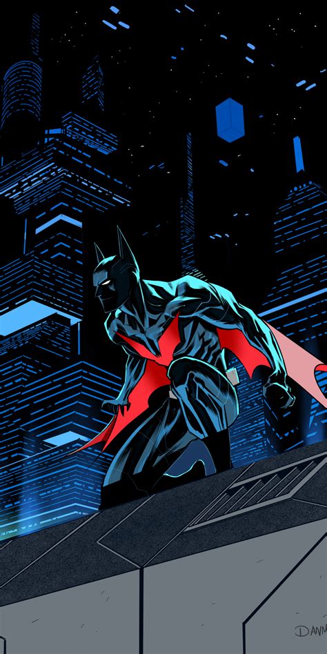 Download Batman Beyond Future Batman Dark Artwork 1080x2160
