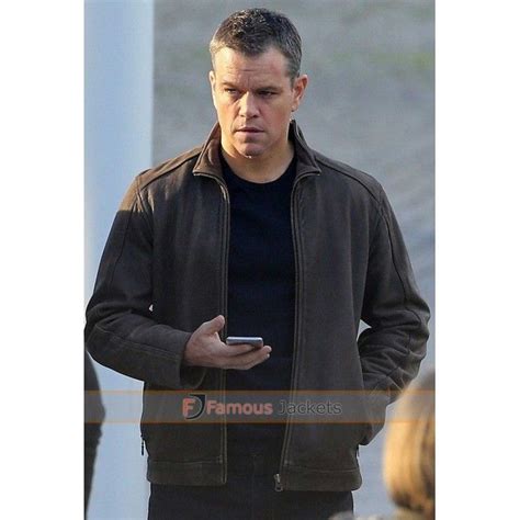 Jason Bourne 2016 Matt Damon Brown Jacket Matt Damon Jason Bourne
