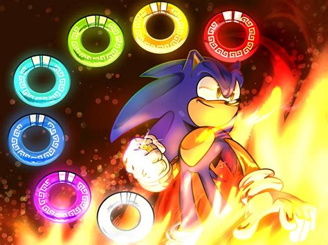 Sonic The Hedgehog Seven Rings In The Hand By Flakus1012sonic On