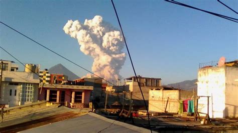Eruption Santa Maria Volcano In Guatemala April 11 2016 Strange Sounds