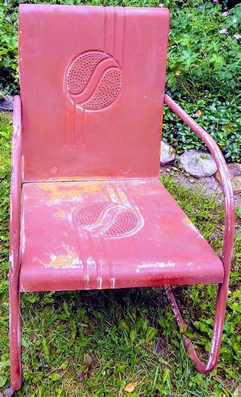 Mid Century Hollander Vintage Metal Lawn Chair See History At