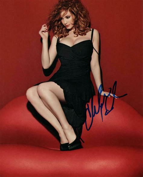 Christina Hendricks Signed Autograph 8x10 Photo Super Sexy Mad Men Star Rare Autographia