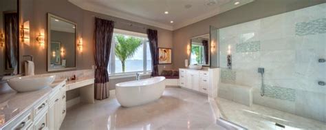 spacious master bath boasts   vanities  ocean view hgtv