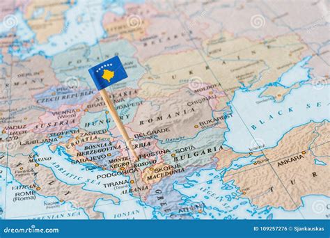 Central Balkan Political Map Stock Images By Megapixl