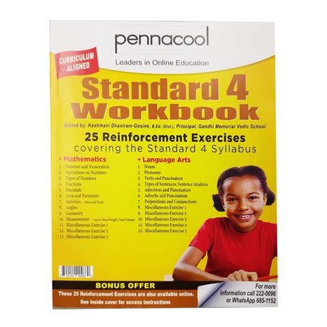 Pennacool Standard 4 Workbook Charrans Chaguanas