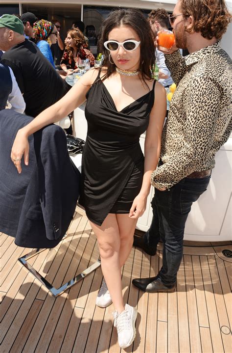 Charli Xcx Braless Pokies And Slight See Through Dress At A Private