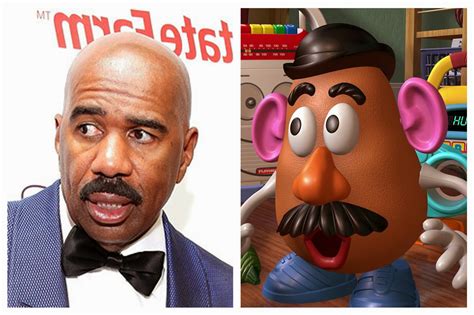 Celebrity Cartoon Copy Steve Harvey And Mr Potato Head