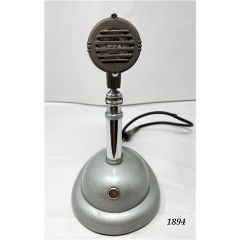 Vintage Astatic Microphone With Base