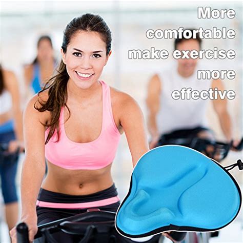 Daway Extra Soft Bike Seat Cushion C6 Large Exercise Bicycle Saddle Cover Thick Widen Foam