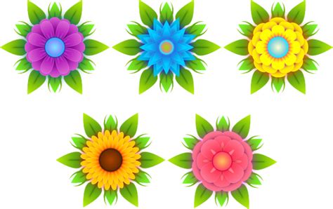 Gambar Bunga Kartun Beraneka Bentuk Lukisan Bunga Matahari Bunga