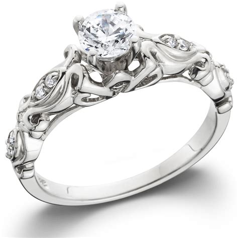 Select a stunning diamond to build the diamond engagement ring they've always wanted. 1/2 ct Vintage Diamond Engagement Antique Ring (14K) for $500
