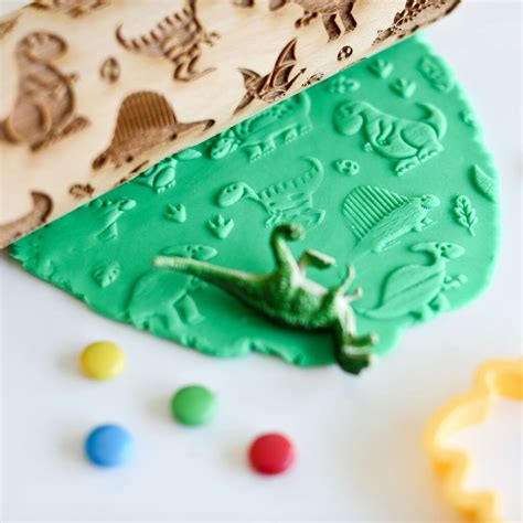 Dinosaurs Two Embossing Rolling Pin By Boon Homeware