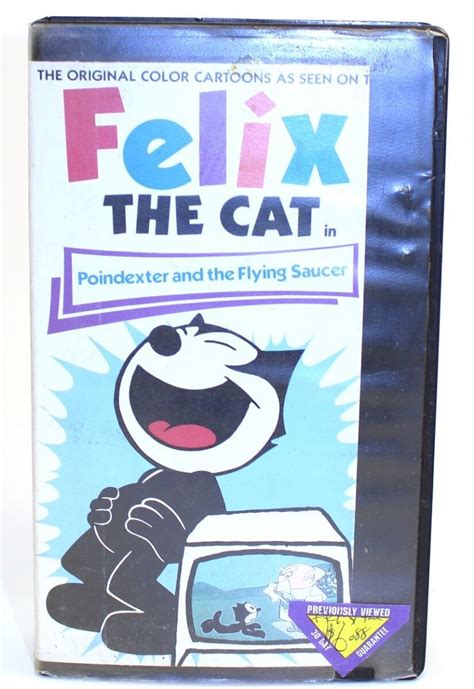 Felix The Cat Poindexter And The Flying Saucer Vhs Original Color