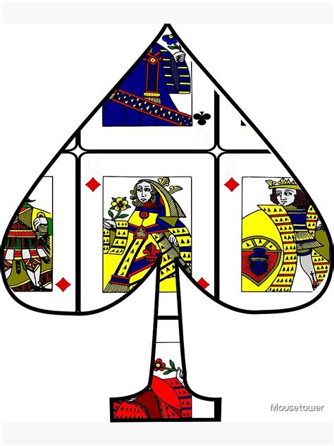 Ace Playing Card Print For Card Players And Magicians Poster By