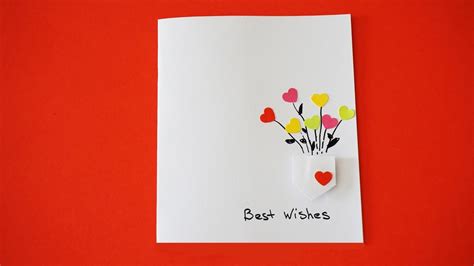 Best Wishes Card Diy Greeting Card Youtube