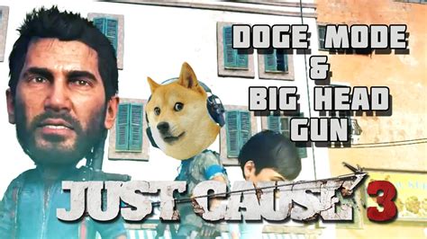 Just Cause 3 Doge Mode And Big Head Gun Easter Eggs And Secret Youtube