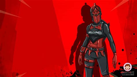 Black And Red Knight Fortnite Wallpapers On Wallpaperdog