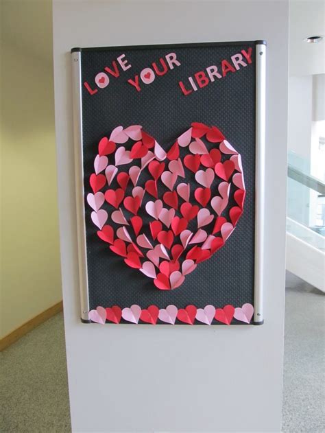 Library Lovers Month Bulletin Board Elementary Valentines Valentines