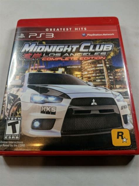 Midnight Club Los Angeles Complete Edition Greatest Hits Sony