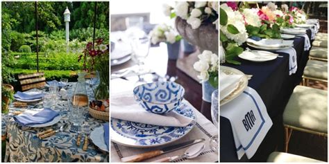 Blue And White Dishes And Table Settings Tablescapes And