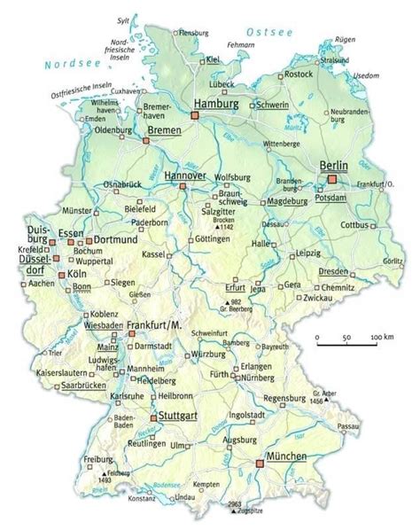 Rivers In Germany Map Map