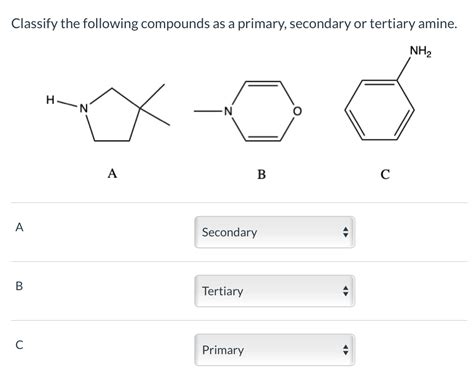Solved Classify the following compounds as a primary, | Chegg.com