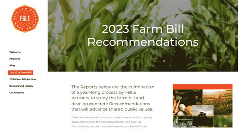 2023 Farm Bill Recommendations Community Commons