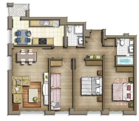 2d Residential Home Floor Plan05 Interior Design Plan Floor Plan