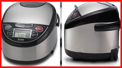Tiger JAX T10U K 5 5 Cup Uncooked Micom Rice Cooker With Food Steamer