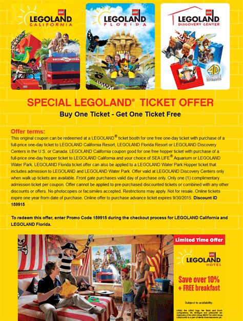 Legoland January 2021 Coupons And Promo Codes 🛒