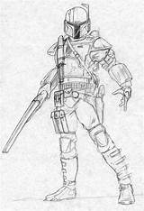 Mandalorian Coloring Wars Star Gunner Drawings Armor Deviantart Sketch Hunter Template Slug Man Kuk Draw Pencil Jedi Lineart Republic Reference sketch template
