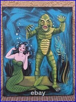 El Gato Gomez Creature From The Black Lagoon Mermaid Painting For Tiki Room Creature From Black