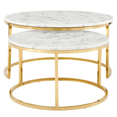 Modterior Living Room Coffee Tables Ravenna Artificial Marble