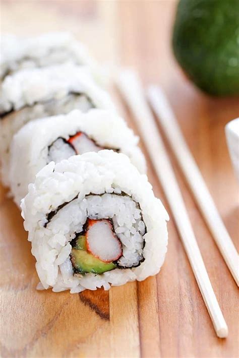 Easy California Sushi Rolls Yummy Healthy Easy