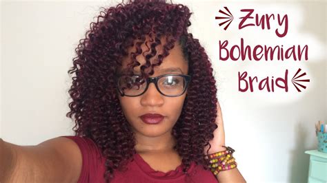 Mongolian human hair kinky afro 4c natural hair clips ins hair extensions clips on curly extensions for africa americans black hair clip in. Zury Bohemian Braid Crochet Braids + 4 Hairstyles - YouTube