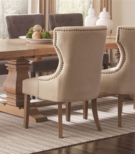 Florence Tufted Upholstered Dining Chair Beige Coaster Fin