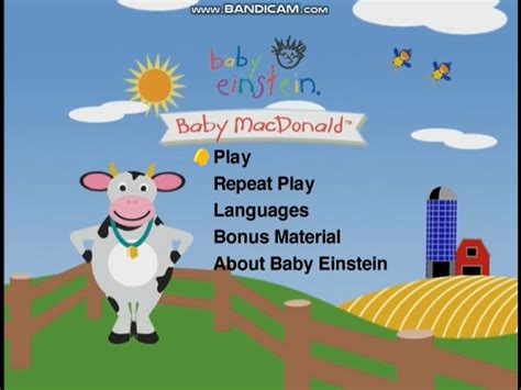 Baby Macdonald Dvd Menu The True Baby Einstein Wiki Fandom