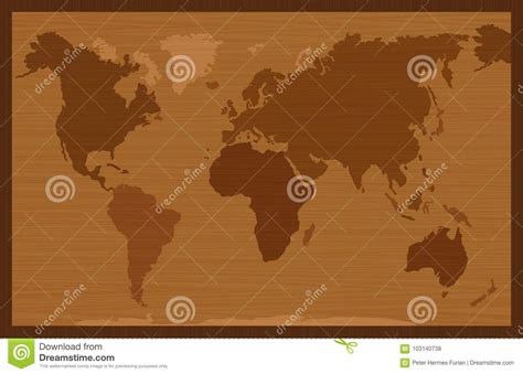 Es el mapa del mundo más vendido en nuestra tienda desde su primera edición en 1997. Estilo De Madeira Do Embutimento Do Mapa Do Mundo Ilustração do Vetor - Ilustração de madeira ...