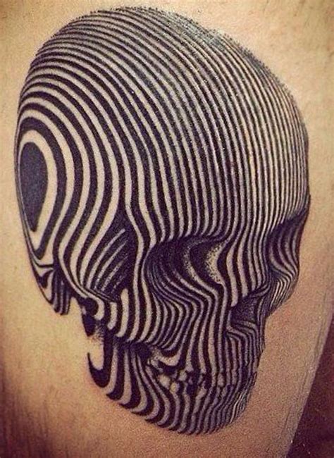 Psychedelic Skull Tattoo This Design Would Make A
