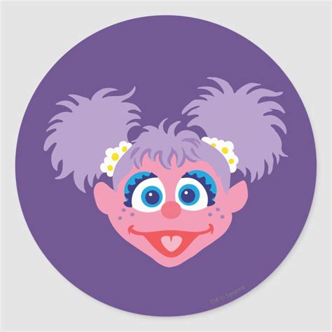 Abby Cadabby Face Classic Round Sticker Zazzle Sesame Street Round