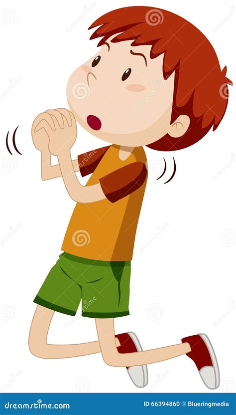 Boy On His Knees Begging Stock Vector Illustration Of Small 66394860