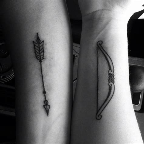 Trendy tattoos cute tattoos beautiful tattoos small tattoos tattoos for women tattoos for guys tatoos small arrow tattoos feather tattoos. Bow and Arrow Tattoos for Men | Friendship tattoos, Couple ...
