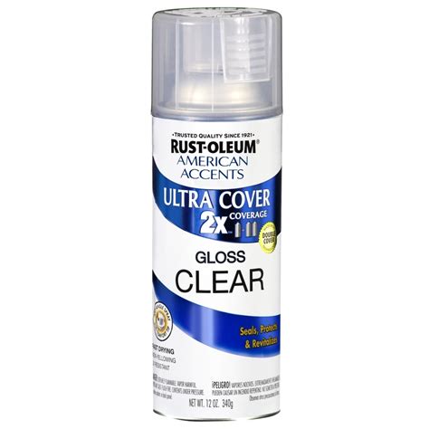 Rust Oleum 12 Oz Clear Gloss Spray Paint At