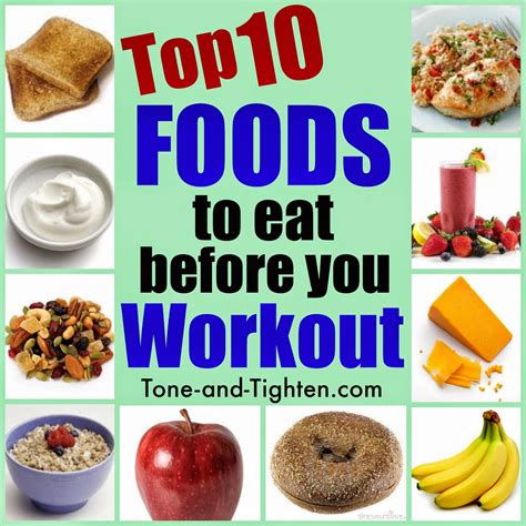 Top Ten Best Foods To Eat Before Working Out What To Eat Before Your Workout