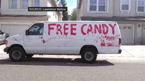 White Van With ‘free Candy Painted On Side Spotted In Sacramento