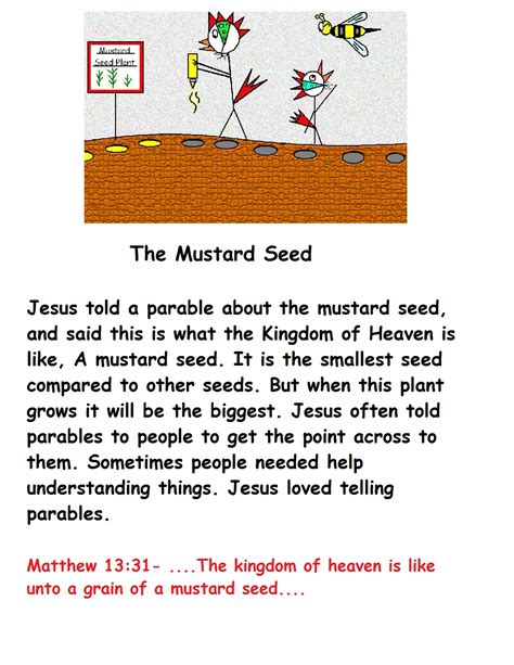 26 Best Ideas For Coloring Parable Of The Mustard Seed