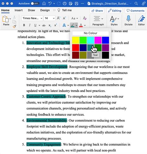Highlight A Word In Microsoft Word