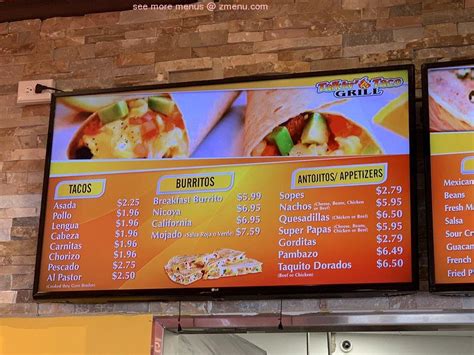 Online Menu Of Talkin Taco Grill Restaurant Bellflower California